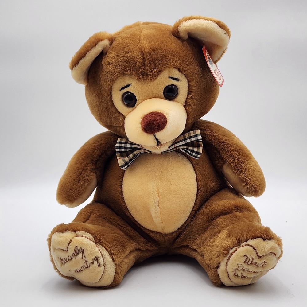 Vintage Disney World BEARLY COUNTRY Plush Brown Bear 12" with original tag